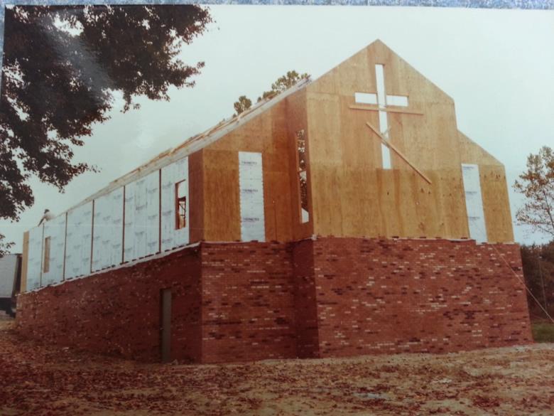 The beginning stage of church constructions.